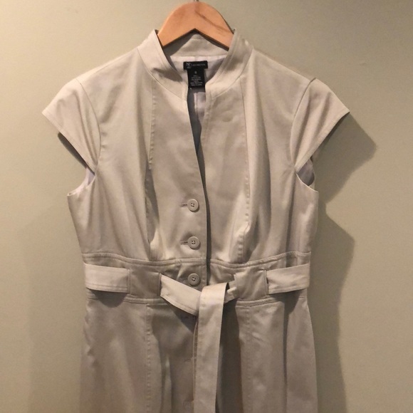 New Directions Button Cap Sleeve Dress - Picture 4 of 4